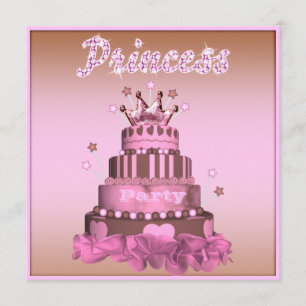 Invitation Princess Cake & Cupcakes (retour)