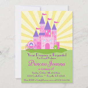 Invitation Princess Castle and Carriess Birthday Party