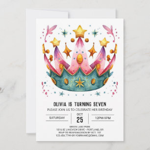 Invitation Princess Chic Birthday Crown