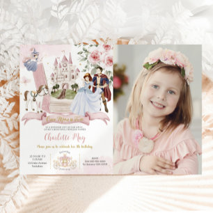 Invitation Princess Fairytale Book Il était une fois annivers