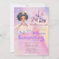 Princess Girl Castle African American Birthday