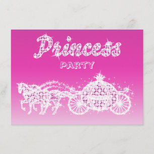 Invitation Princess Horses & Carrie Birthday Party