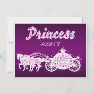 Invitation Princess Horses & Carrie Fête d'anniversaire
