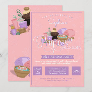 Invitation Princess Salon & Spa Anniversaire