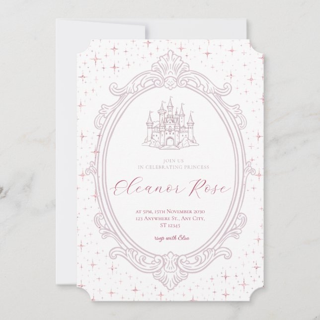 Invitation Princesse (Devant)
