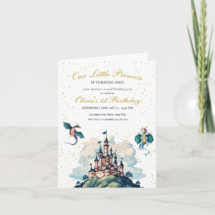 Invitation Princesse 1er anniversaire Invitation, Princesse P