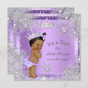 Invitation Princesse Baby shower Lilac Wonderland Ethnique