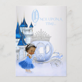 Invitation Princesse Cendrillon afro-américaine Anniversaire