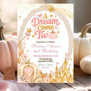 Invitation Princesse d'automne de citrouille Rêve devenu deux
