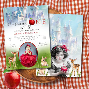 Invitation Princesse de Conte de Fées La Plus Belle 1er Anniv