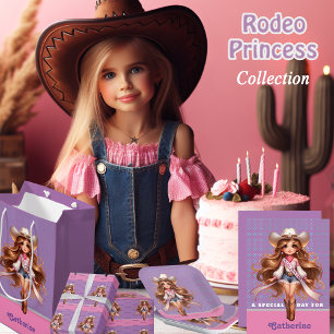 Invitation Princesse de Rodéo Cowgirl de l'Ouest 1 Personnali
