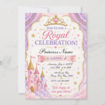 Invitation Princesse Lavande Rose