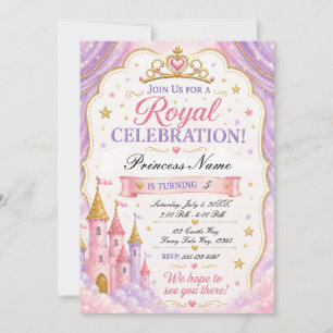 Invitation Princesse Lavande Rose