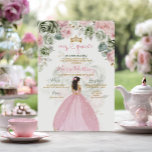 Invitation Princesse Roses Roses Roses Sage Floral Vert Mis Q<br><div class="desc">Princesse Roses Roses Roses Sage Floral Vert Mis Quince Invitation Quinceañera 15 Anos,  16e Anniversaire Papillon</div>