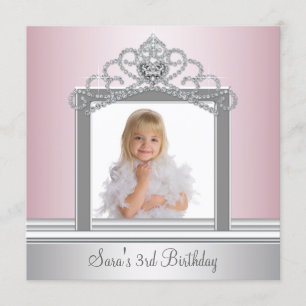 Invitation Princesse Tiara Photo Princess Birthday Party