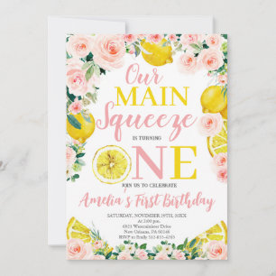 Invitation Principal Squeeze premier anniversaire, Lemon prem