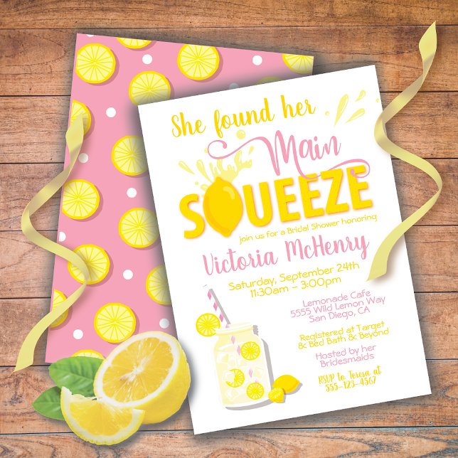 Invitation principale Squeeze Lemon Bridal Show (Créateur téléchargé)