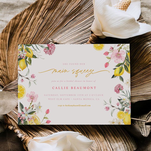 Invitation principale Squeeze Lemon Party (Créateur téléchargé)