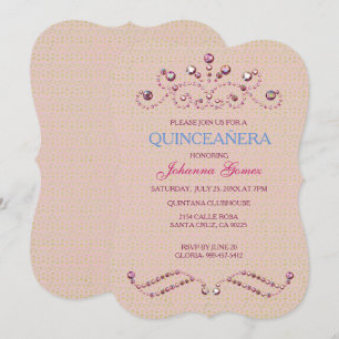 INVITATION PRINCIPE D'INVITATION DE QUINCEAÑERA