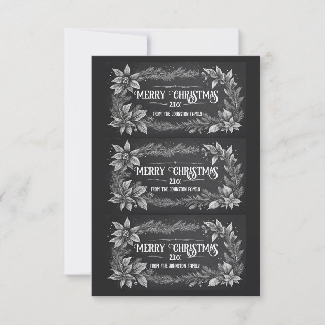 Invitation Printable Christmas Gift Labels (Devant)
