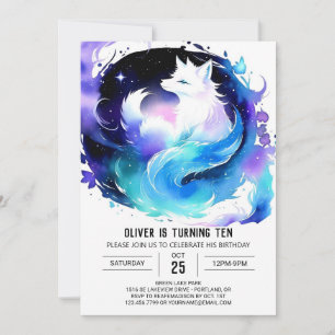 Invitation Printable Renard Boho Anniversaire