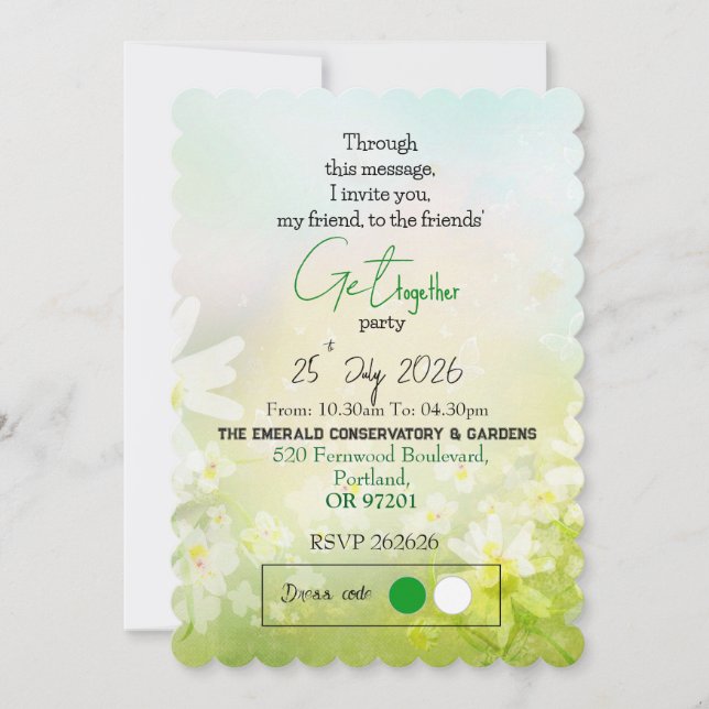 Invitation Printemps Amical  (Devant)