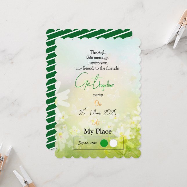 Invitation Printemps convivial (Devant/Arrière en situation)