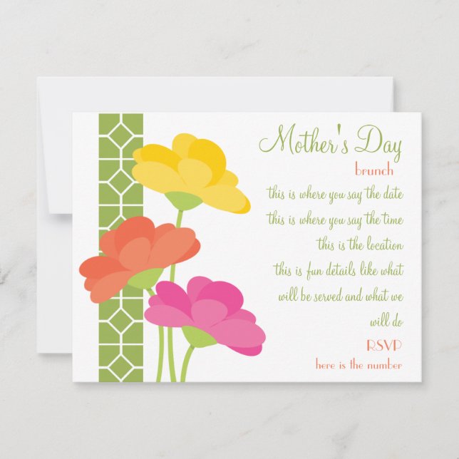 Invitation Printemps en fleurs (Devant)