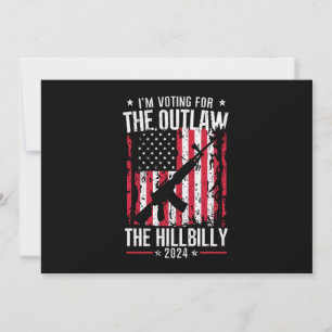 Invitation Pro 45 Je vote pour The Outlaw And The Hillbilly
