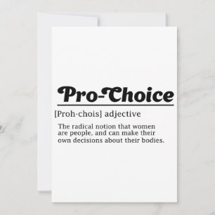 Invitation Pro-choix, Droits des femmes en matière de reprodu