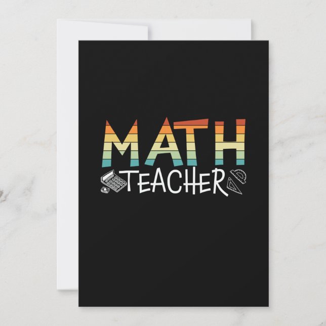 Invitation Prof de maths (Devant)