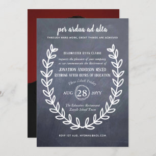 Invitation Professeur à la retraite Professeur de cours Ensei