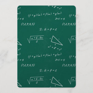 Invitation professeur de mathématiques algebra geek invitatio
