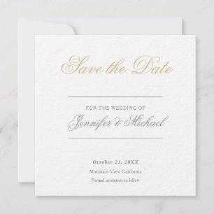 Invitation Professionnel de mariage minimaliste