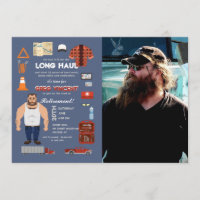 Invitation professionnelle de photo de camionneur