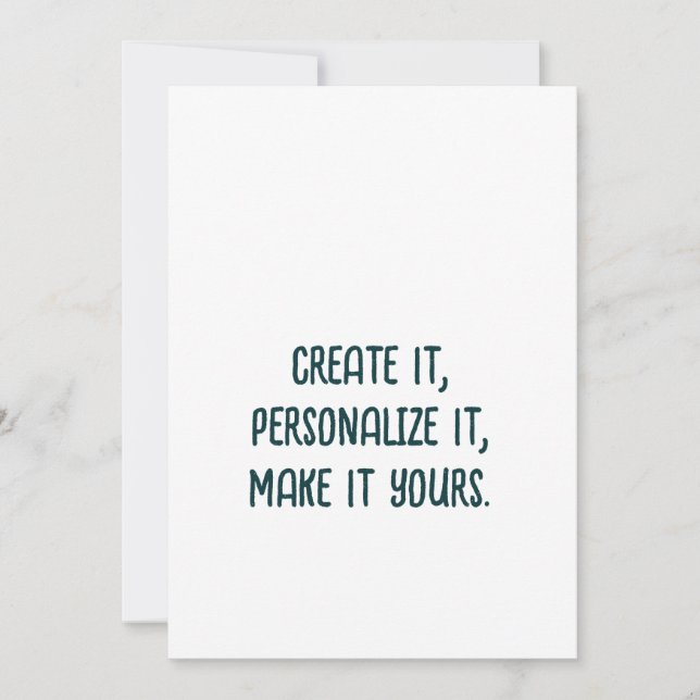 Invitation professionnelle simple 5" x 7" (Devant)