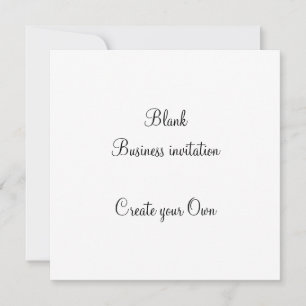 Invitation professionnelle vierge