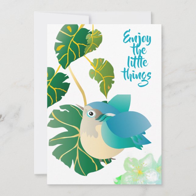 Invitation Profitez des petites choses (Devant)
