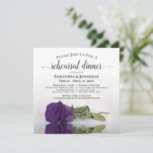 Invitation Profonde Royal Purple Rose Répétition et Dîner Mar
