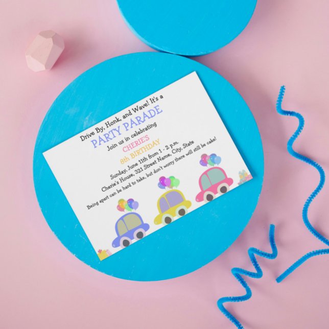 Invitation Promenade d'anniversaire (Créateur téléchargé)