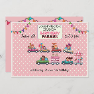 Invitation Promenade de la fille par Anniversaire Parade Invi
