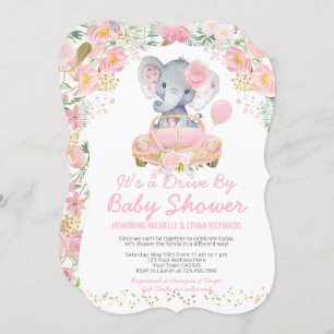 Invitation Promenade Des Éléphants Par La Parade Du Baby show