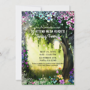 Invitation Promenade enchantée de la forêt de Fantasy Woodlan