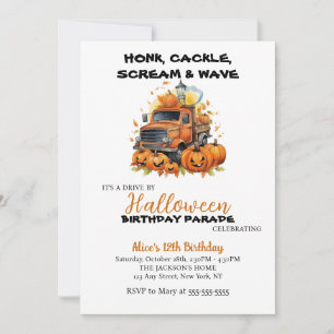 Invitation Promenade Par Halloween Citrouille Party Anniversa