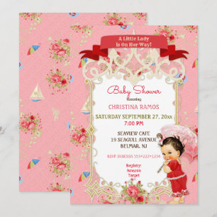 Invitation Promenade Victoriana Fête d'été pour bébé