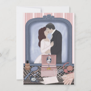 Invitation Promesse rose