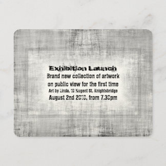 Invitation Promotion de lancement d'art d'exposition