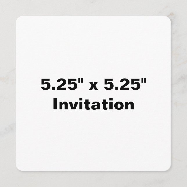Invitation Promotion Simple de Marque Arrondi 5,25" x 5,25" (Devant)