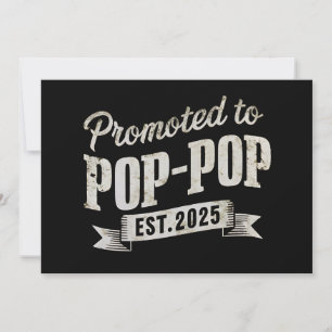 Invitation Promu auprès de Pop-Pop Est 2025 Première fois Pop