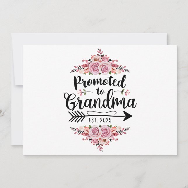 Invitation Promu Grand-mère 2025 Annonce de Grossesse (Devant)